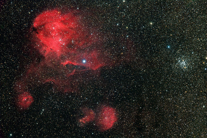 Running Chicken Nebula and Lambda Cen Cluster IC 2944 - IC 2948