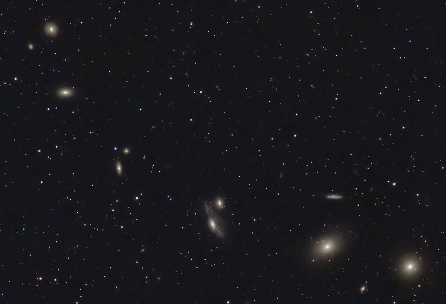 Cadena de Markarian. Guía astronómica Cadena de Markarian. Virgo