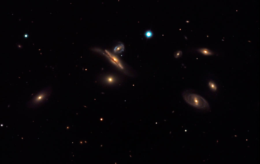 Septeto de Copeland. Guía astronómica Septeto de Copeland. NGC 3745 Leo